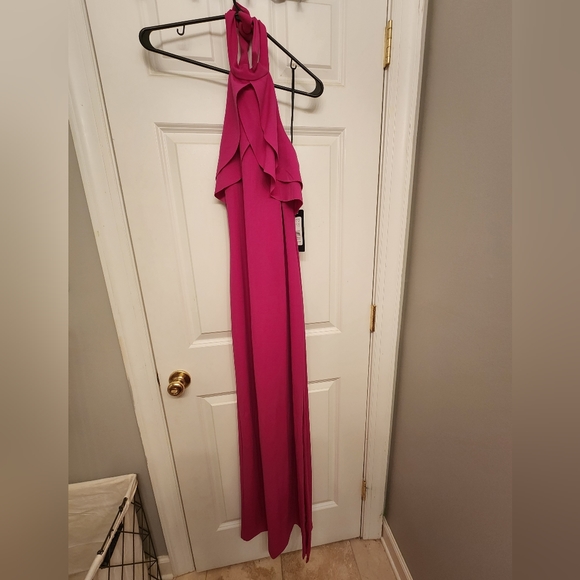 NWT. bebe Women's Scuba Crepe Gown - Picture 5 of 5